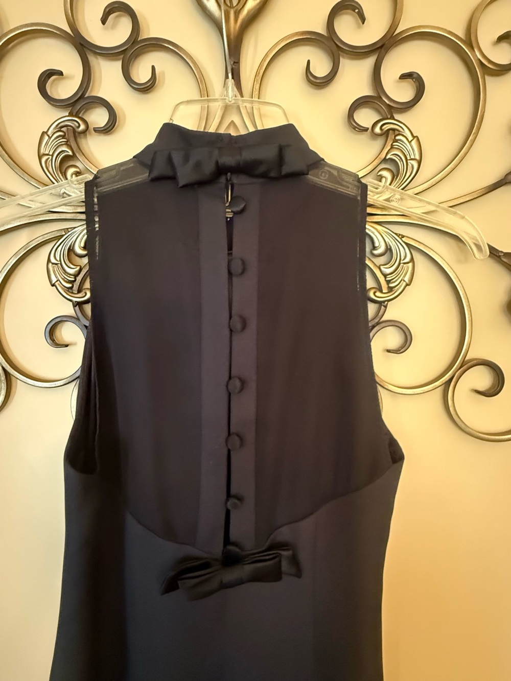JESSICA HOWARD Black Sleeveless Tuxedo Dress - Picture 6 of 10